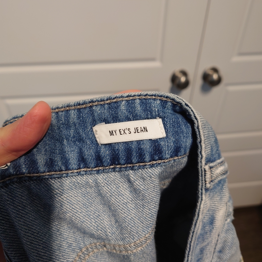 William Rast Blue Straight Leg Jeans with Artistic Details - Picture 4 of 7